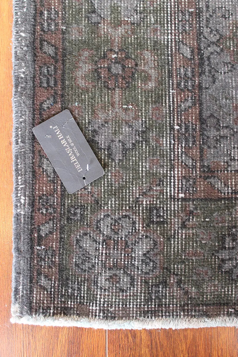 El Dokuma Kahve Vintage Halı