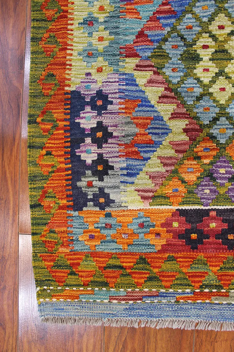 Natural El Dokuma Yün Afgan Kilim