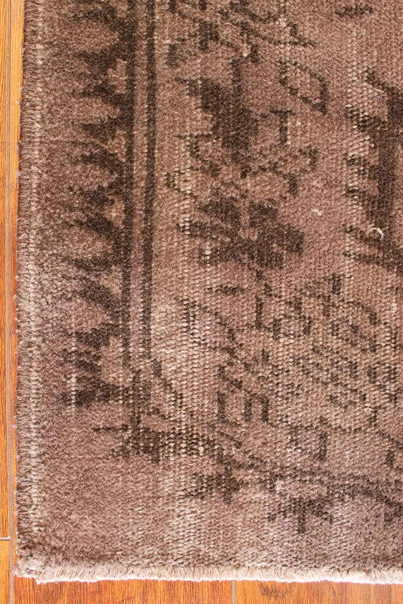 El Dokuma Kahve Vintage Halı