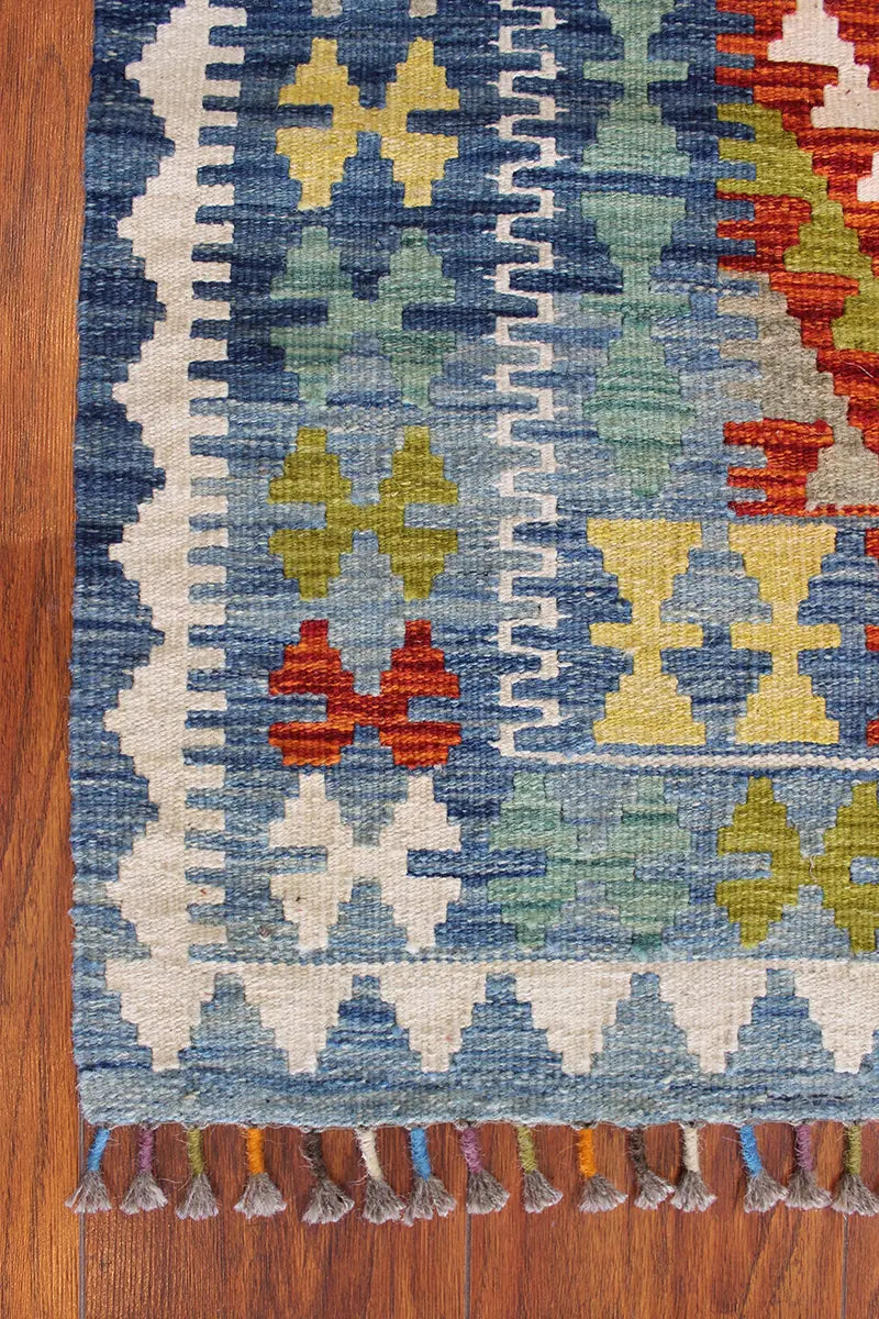 Natural El Dokuma Yün Afgan Kilim