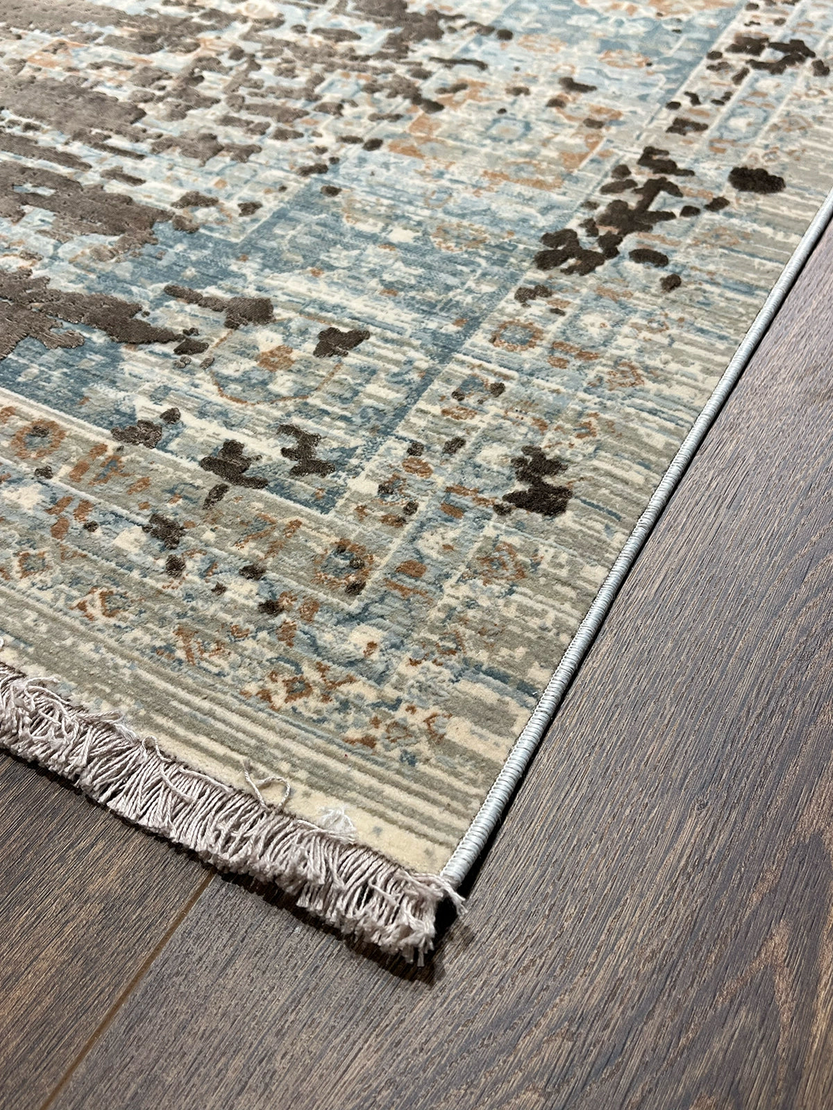 Heradye Serisi Uşak Desen Kahve Bambu Özel Tezgah Halısı