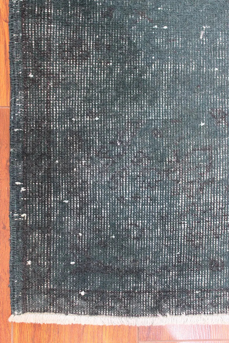 El Dokuma Mavi Vintage Halı