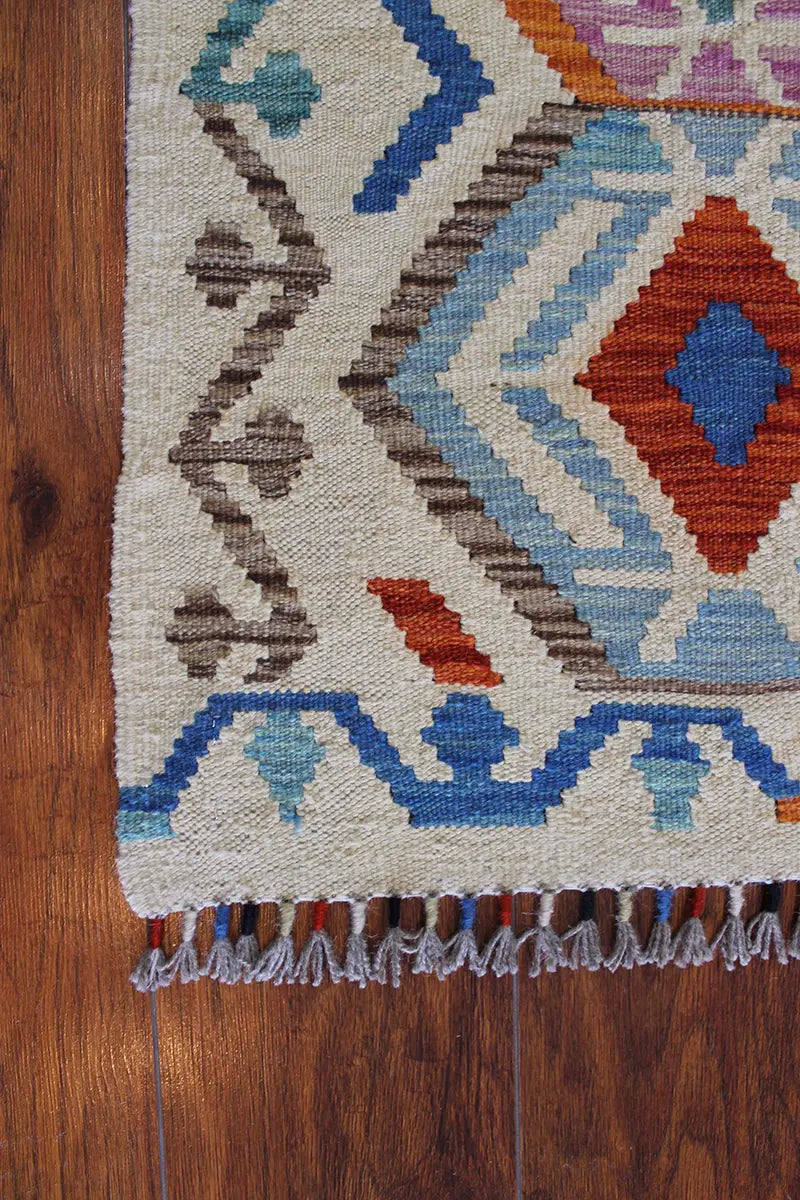 Natural El Dokuma Yün Afgan Kilim