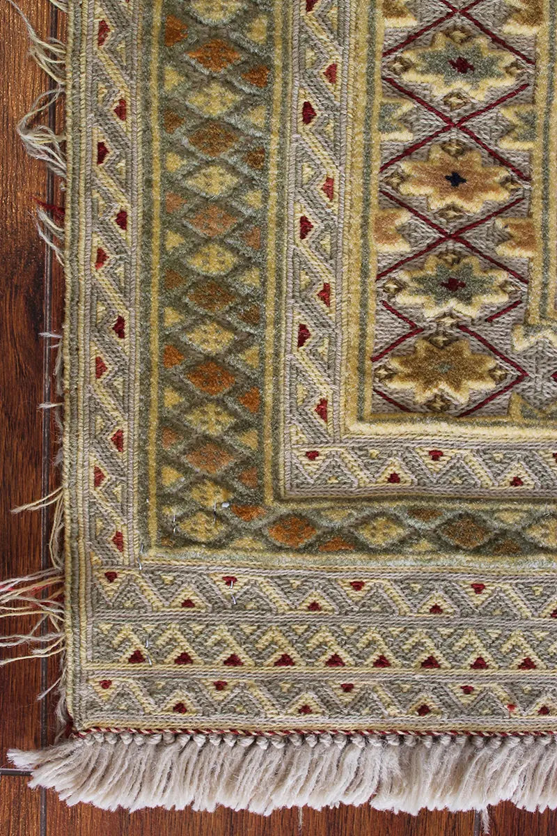 El Dokuma Afgan Berceste Bej Yün Kilim