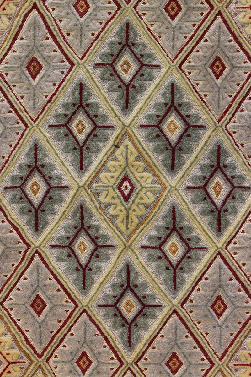 El Dokuma Afgan Berceste Kahve Yün Kilim