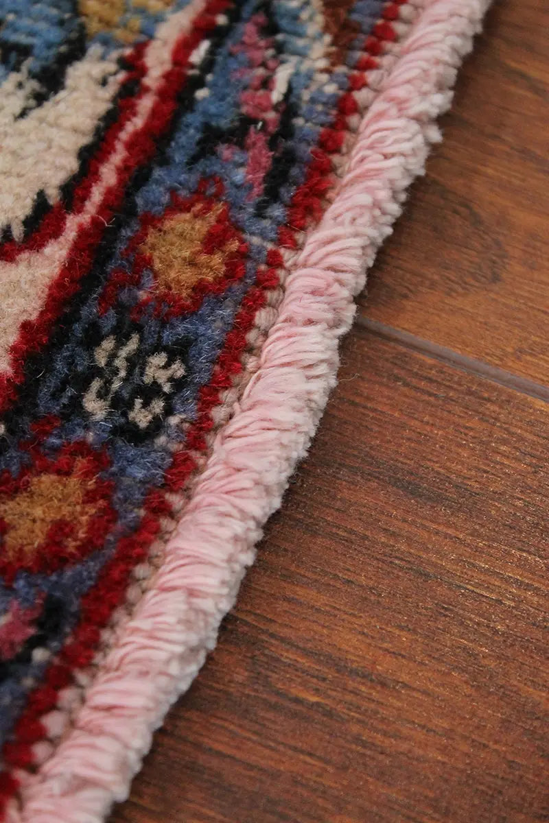 El Dokuma Kırmızı Vintage Halı