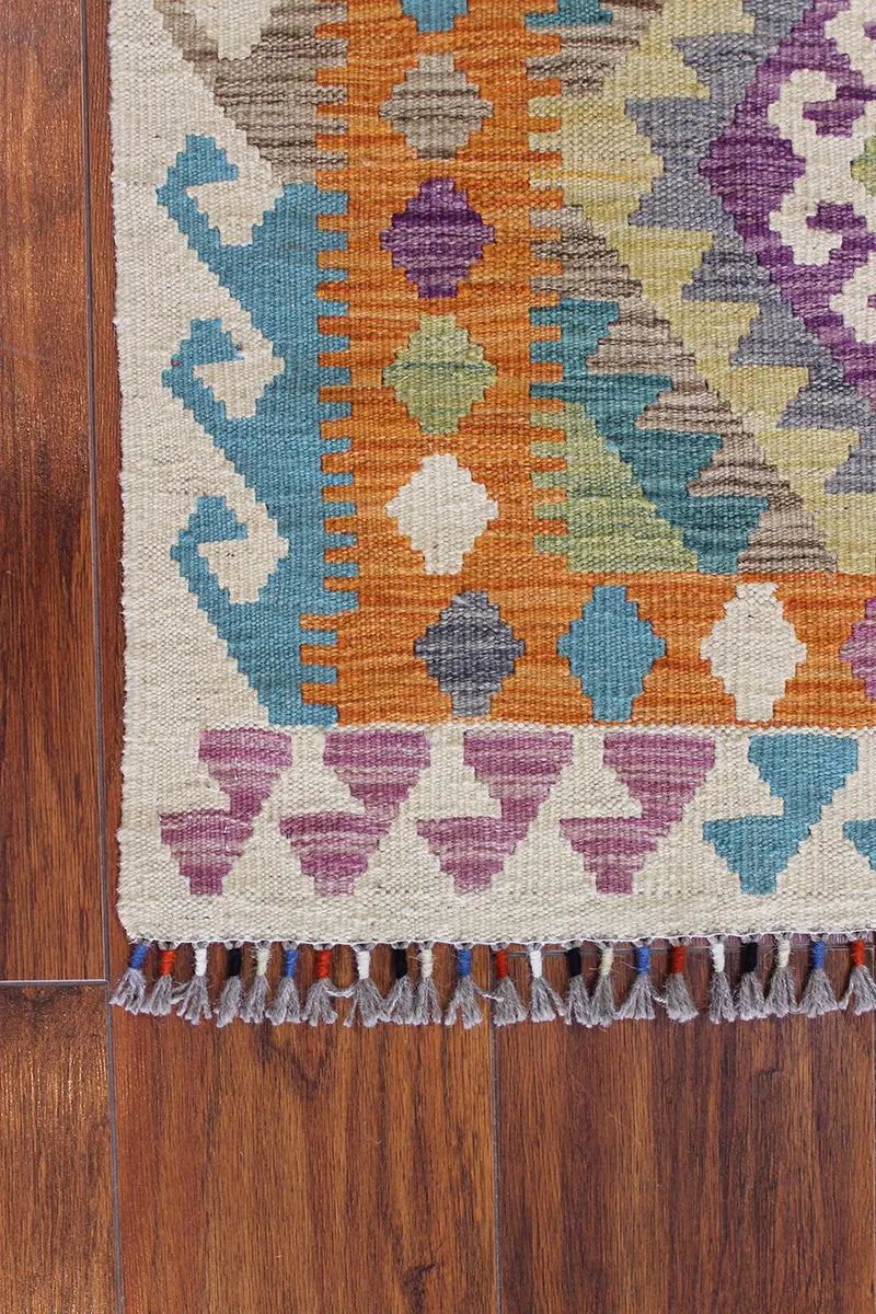 Natural El Dokuma Yün Afgan Kilim