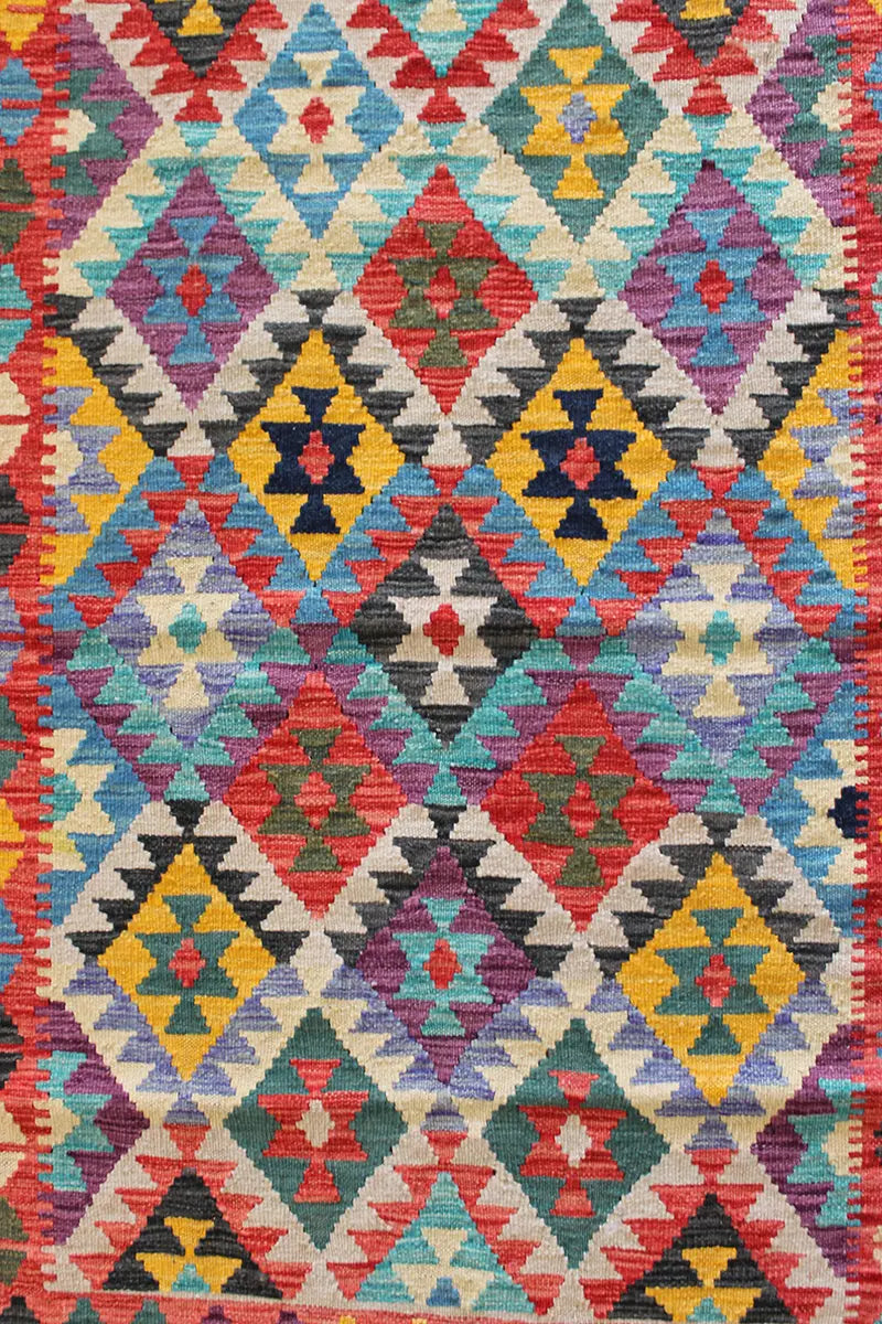 Natural El Dokuma Yün Afgan Kilim