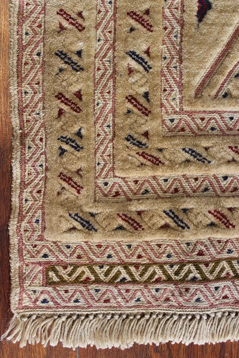 El Dokuma Afgan Berceste Bej Yün Kilim