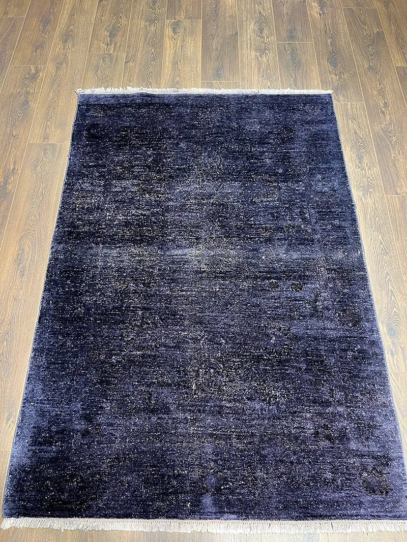 Overdye Serisi Eskitme El Dokuma Mor Halı