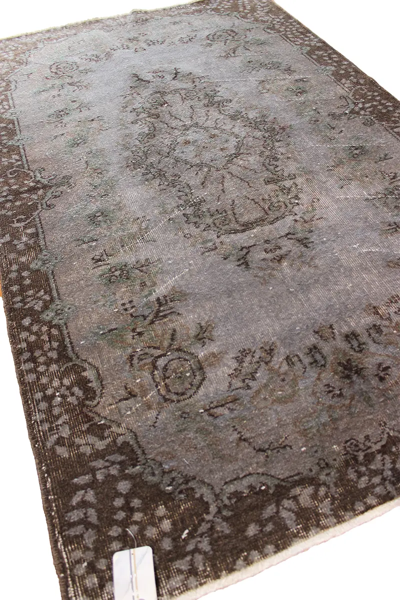 El Dokuma Kahve Vintage Halı