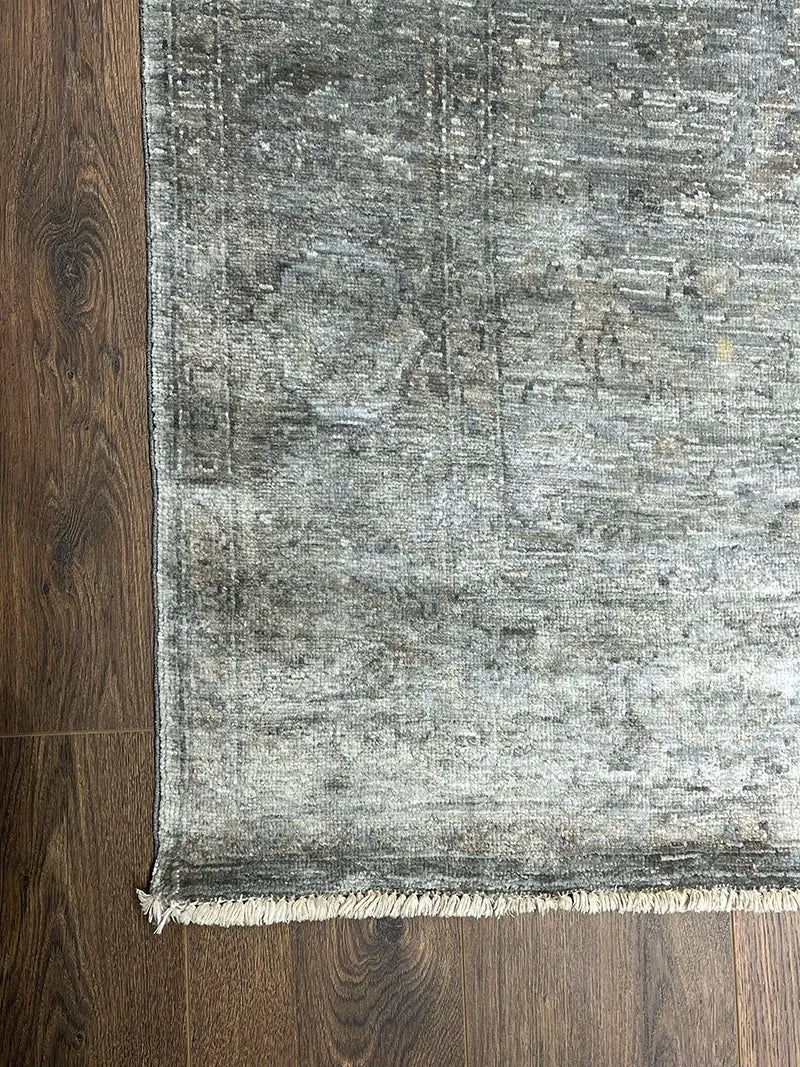 Overdye Serisi Eskitme El Dokuma Gri Halı