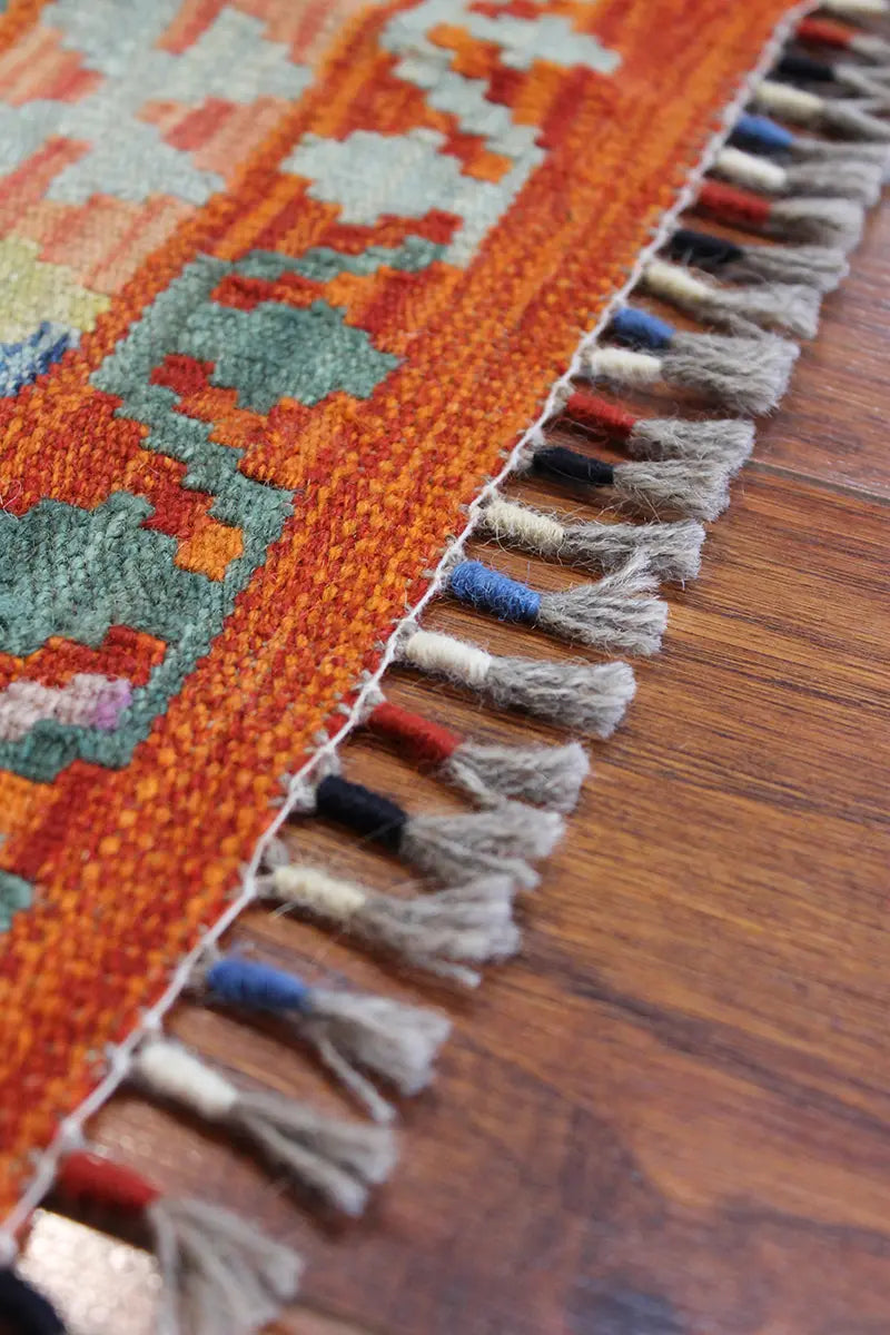 Natural El Dokuma Yün Afgan Kilim