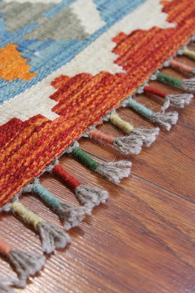 Natural El Dokuma Yün Afgan Kilim