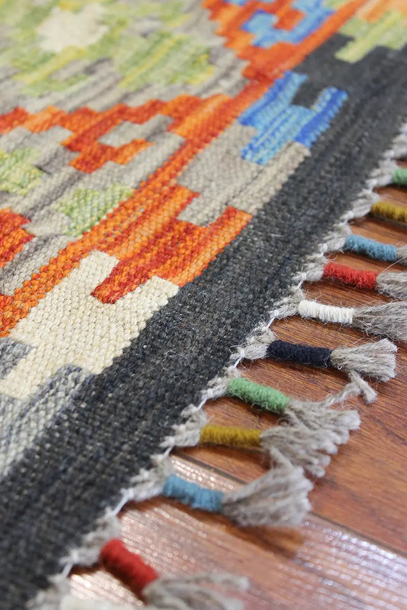 Natural El Dokuma Yün Afgan Kilim