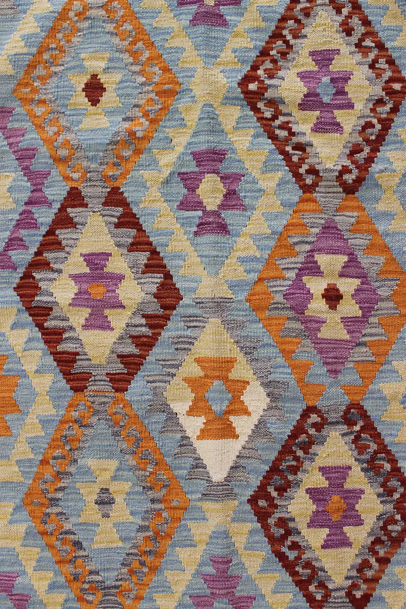 Natural El Dokuma Yün Afgan Kilim