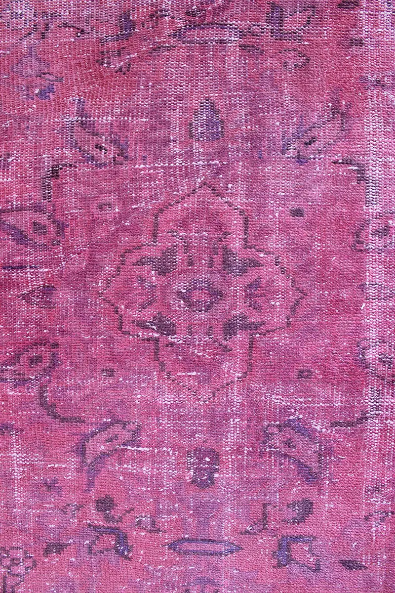 El Dokuma Pembe Vintage Halı