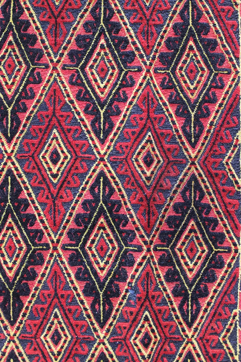 El Dokuma Afgan Berceste Renkli Yün Kilim