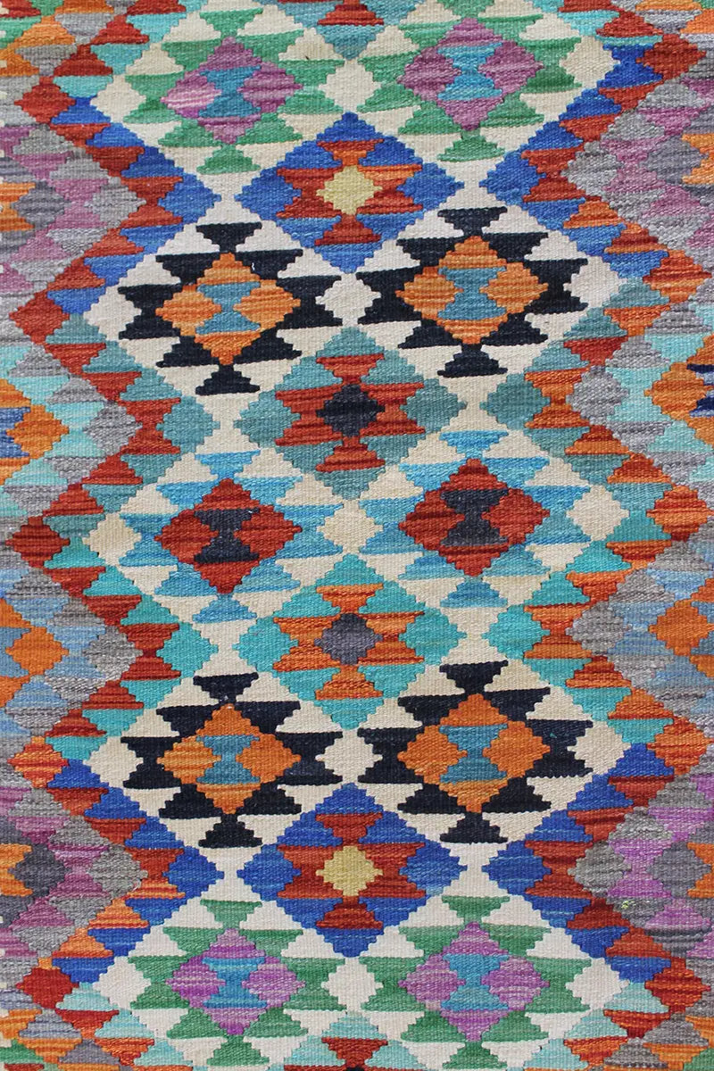 Natural El Dokuma Yün Afgan Kilim