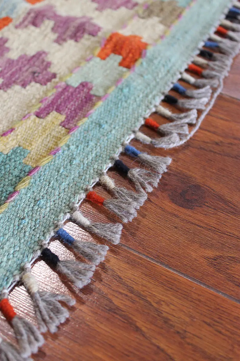 Natural El Dokuma Yün Afgan Kilim