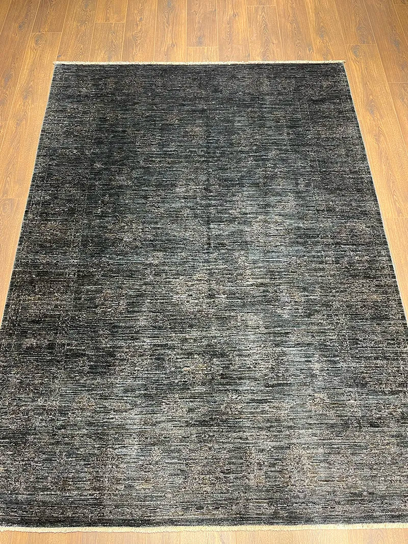 Overdye Serisi Eskitme El Dokuma Mavi Halı