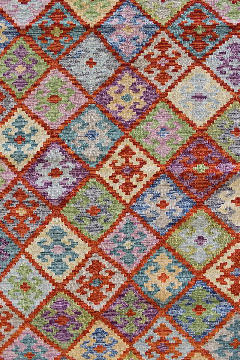 Natural El Dokuma Yün Afgan Kilim