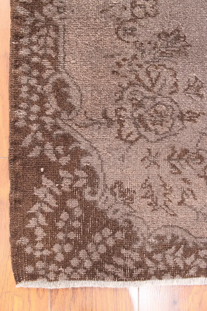 El Dokuma Kahve Vintage Halı