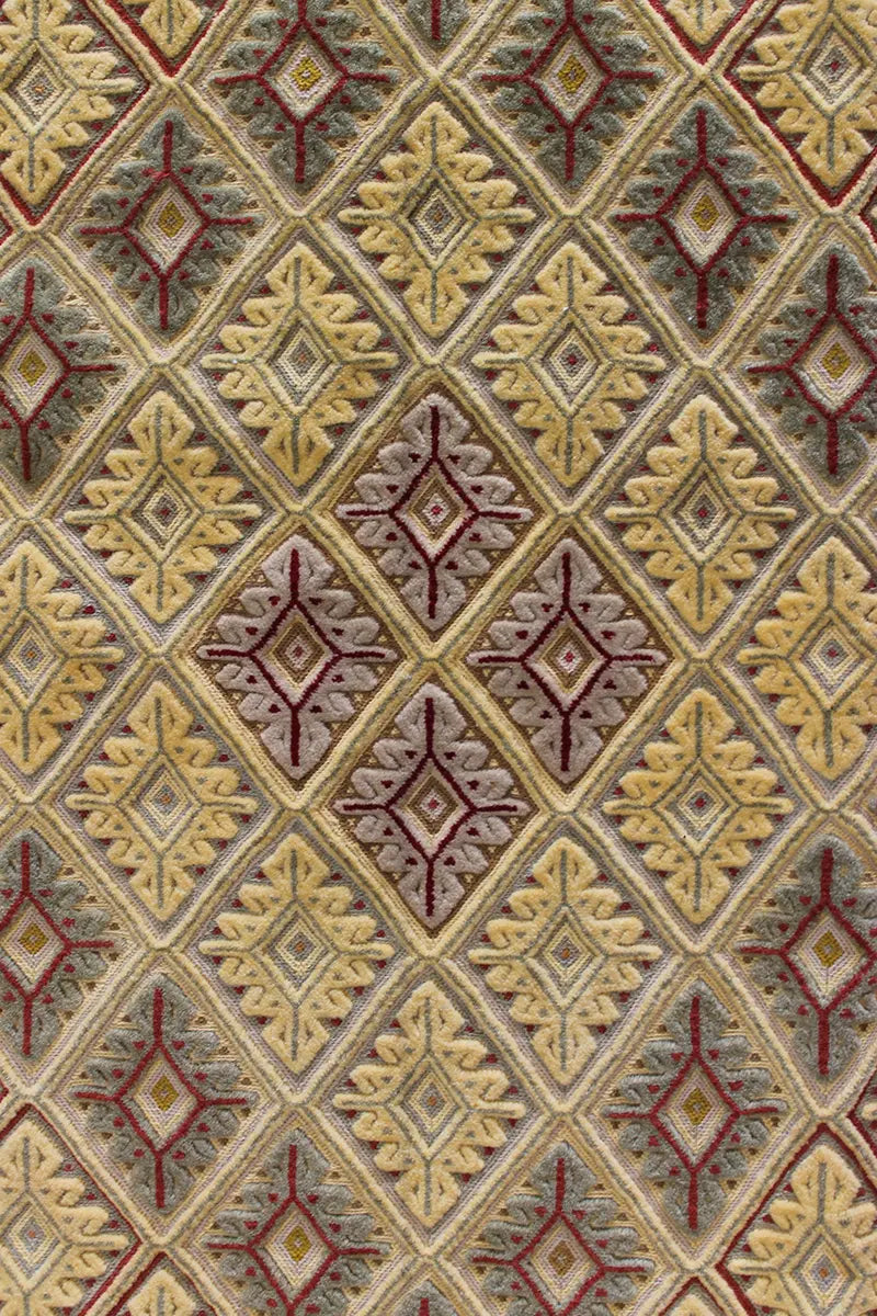 El Dokuma Afgan Berceste Bej Yün Kilim