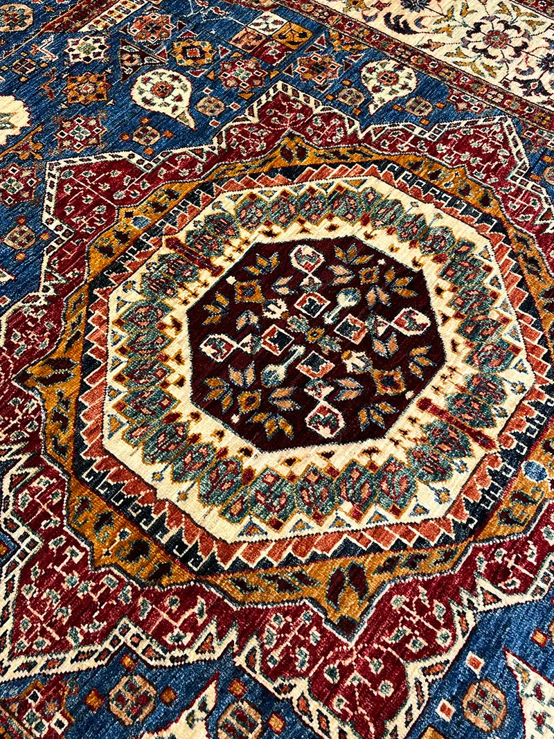 Anadolu Şal Memlük Desen Yün El Dokuma Halı