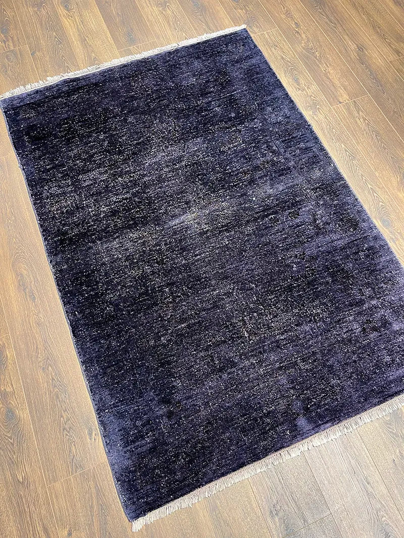 Overdye Serisi Eskitme El Dokuma Mor Halı