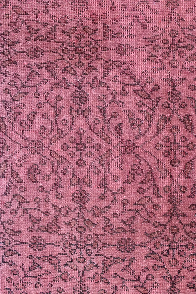 El Dokuma Pembe Vintage Halı