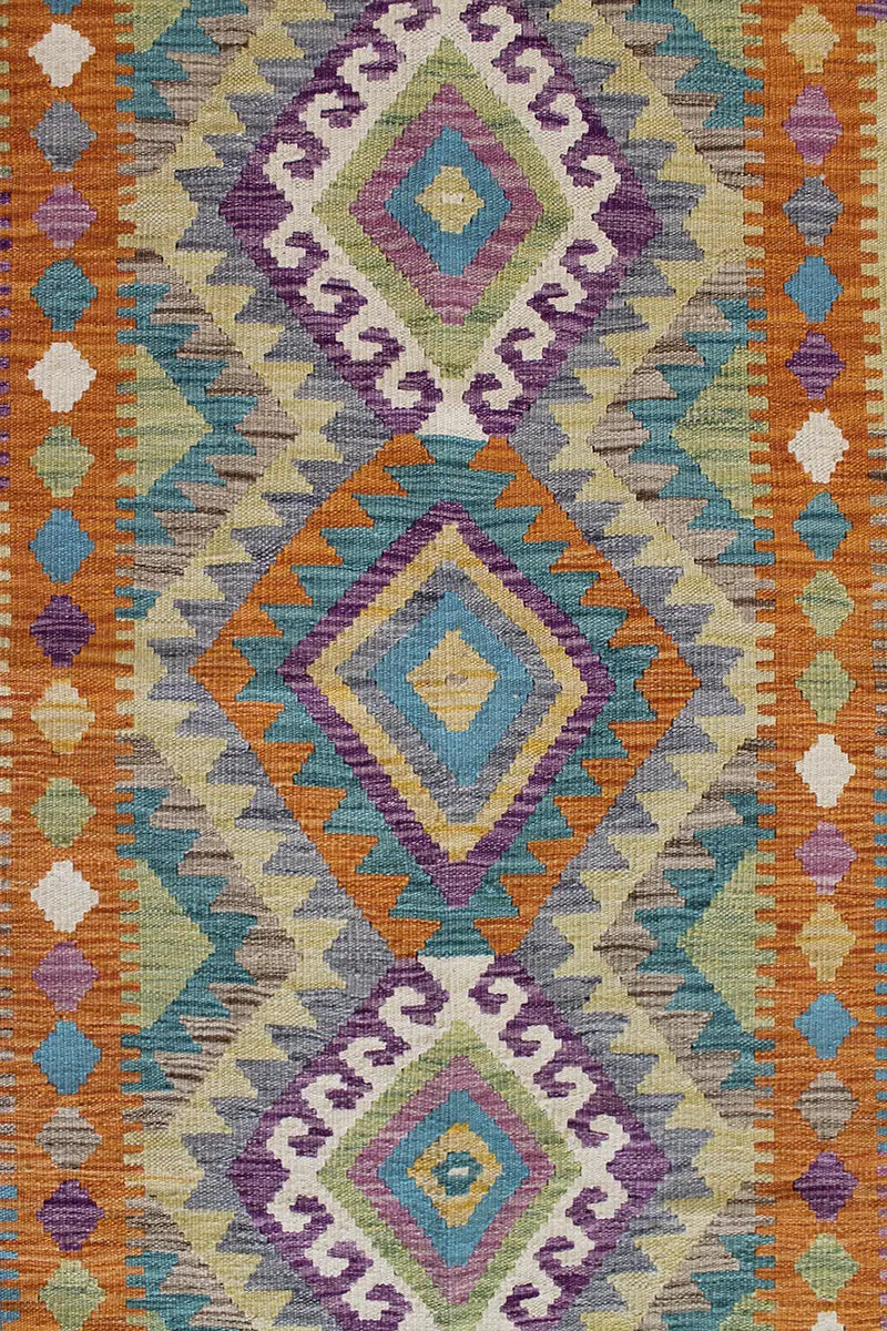 Natural El Dokuma Yün Afgan Kilim