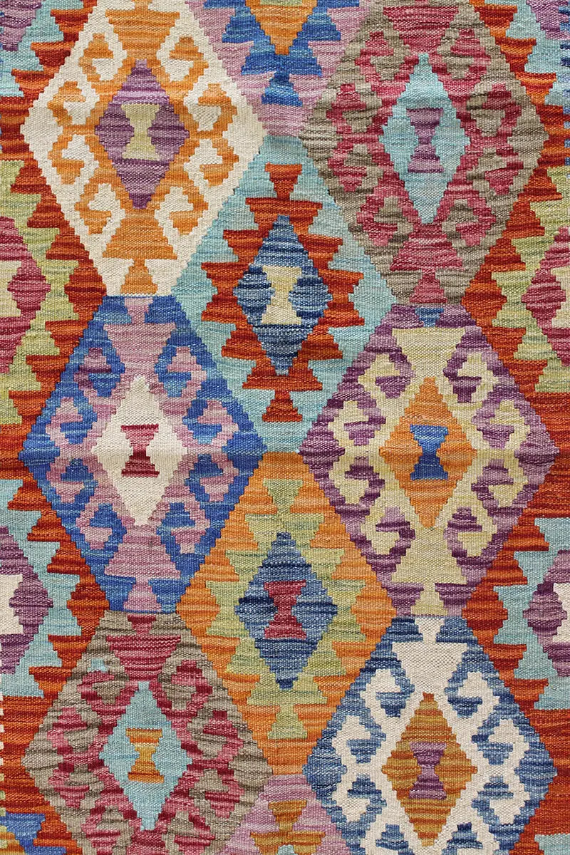 Natural El Dokuma Yün Afgan Kilim