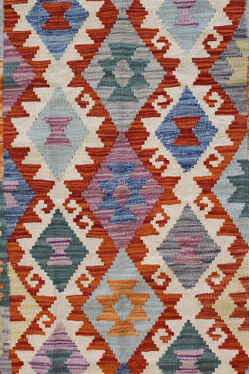 Natural El Dokuma Yün Afgan Kilim