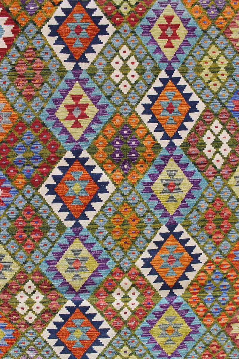 Natural El Dokuma Yün Afgan Kilim
