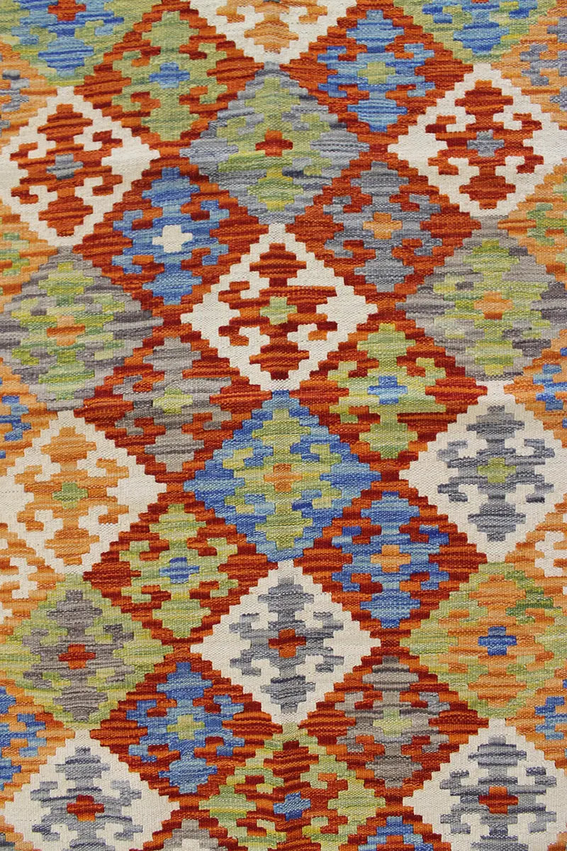 Natural El Dokuma Yün Afgan Kilim