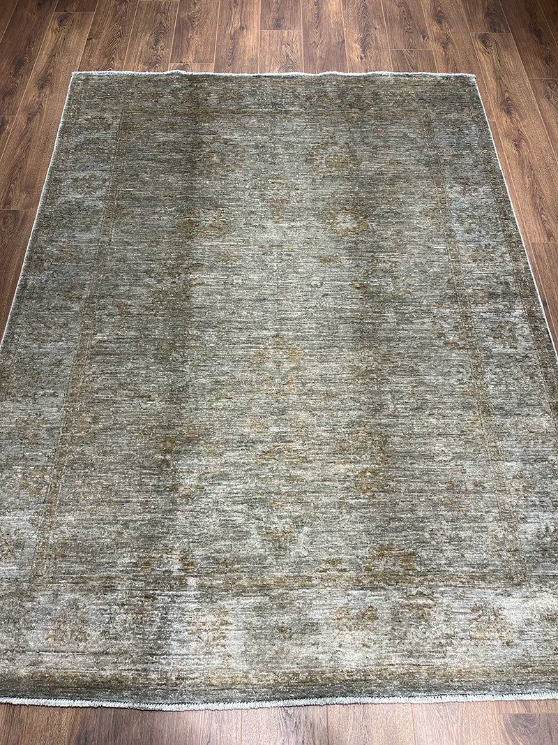 Overdye Serisi Eskitme El Dokuma Kahve Halı