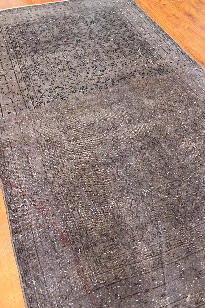 El Dokuma Kahve Vintage Halı