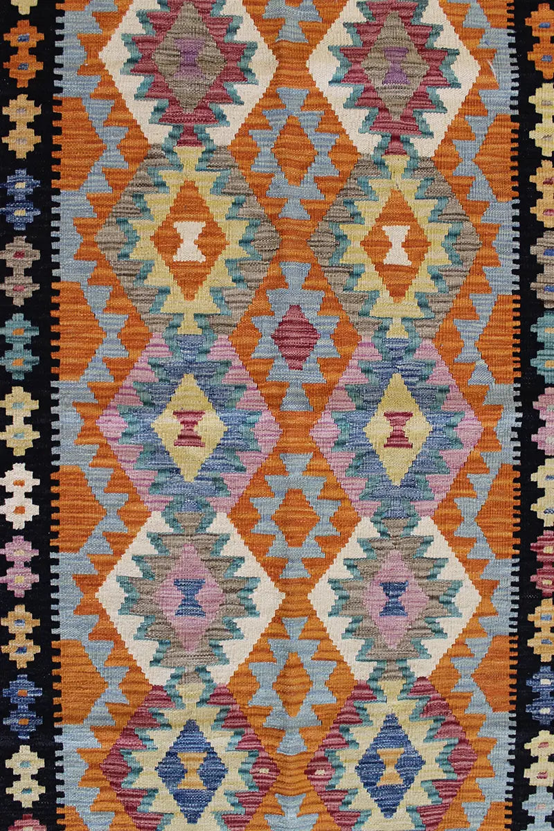 Natural El Dokuma Yün Afgan Kilim