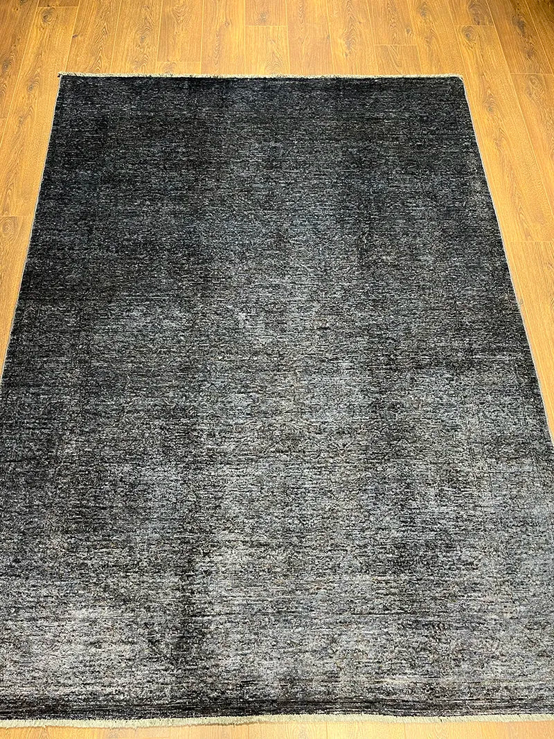 Overdye Serisi Eskitme El Dokuma Lacivert Halı