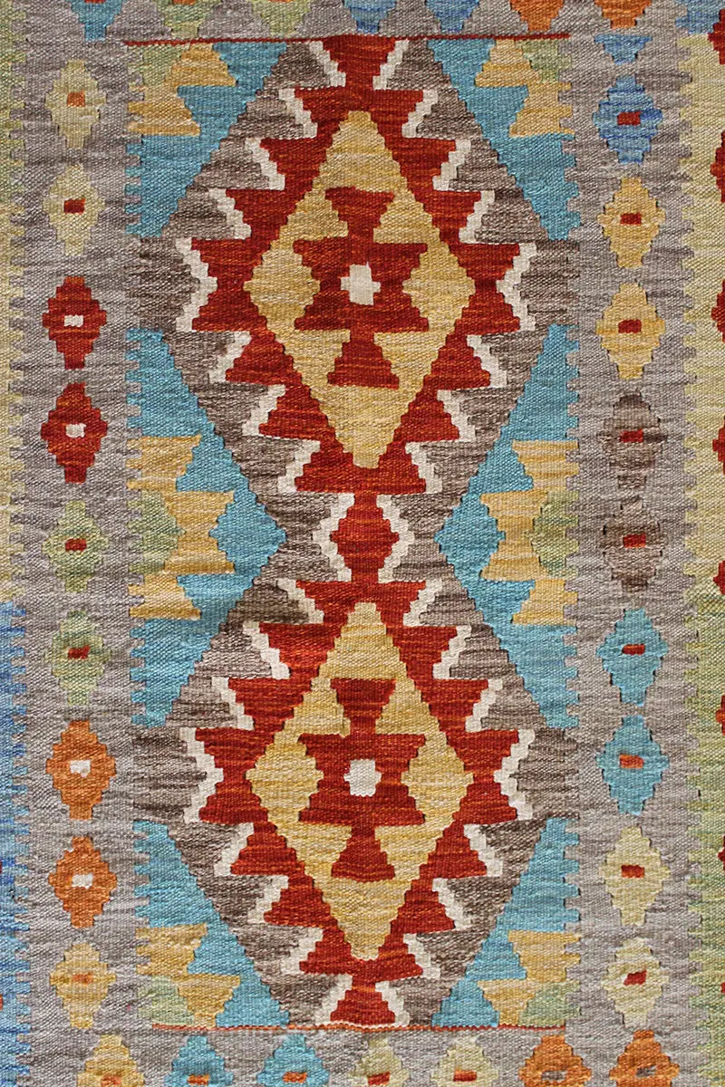 Natural El Dokuma Yün Afgan Kilim