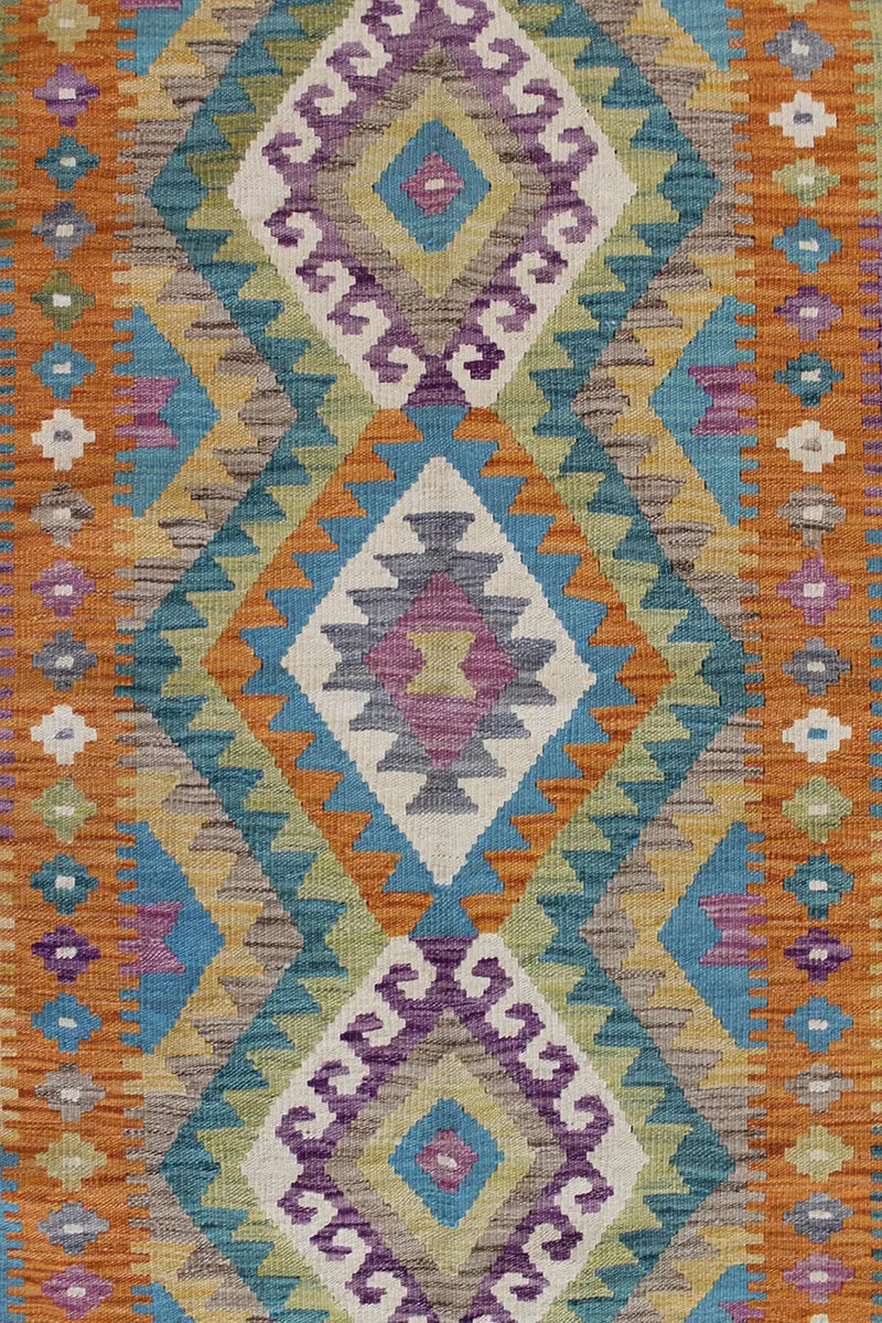Natural El Dokuma Yün Afgan Kilim