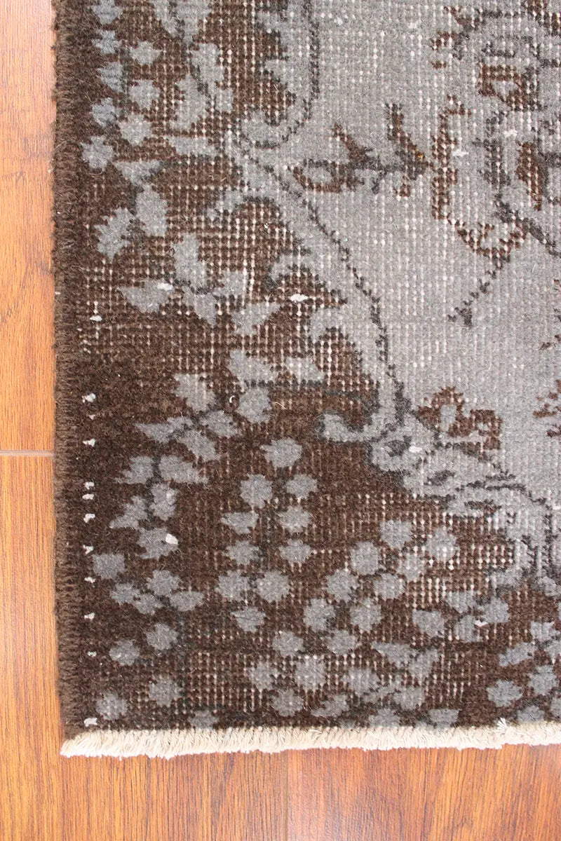 El Dokuma Kahve Vintage Halı