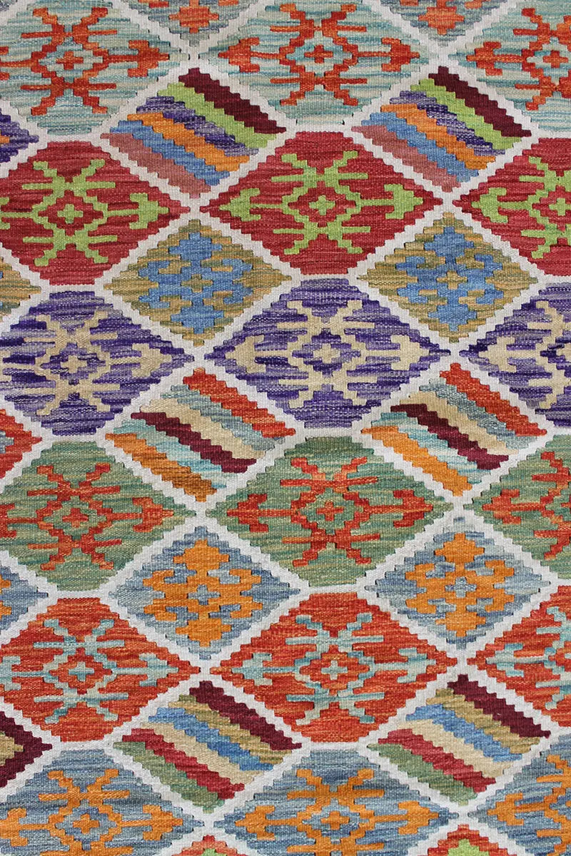 Natural El Dokuma Yün Afgan Kilim