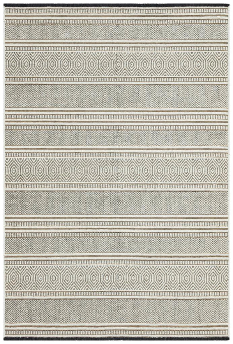 Apex Gloria 4001 Jüt Dokuma Ekru Makine Dokuması Kilim