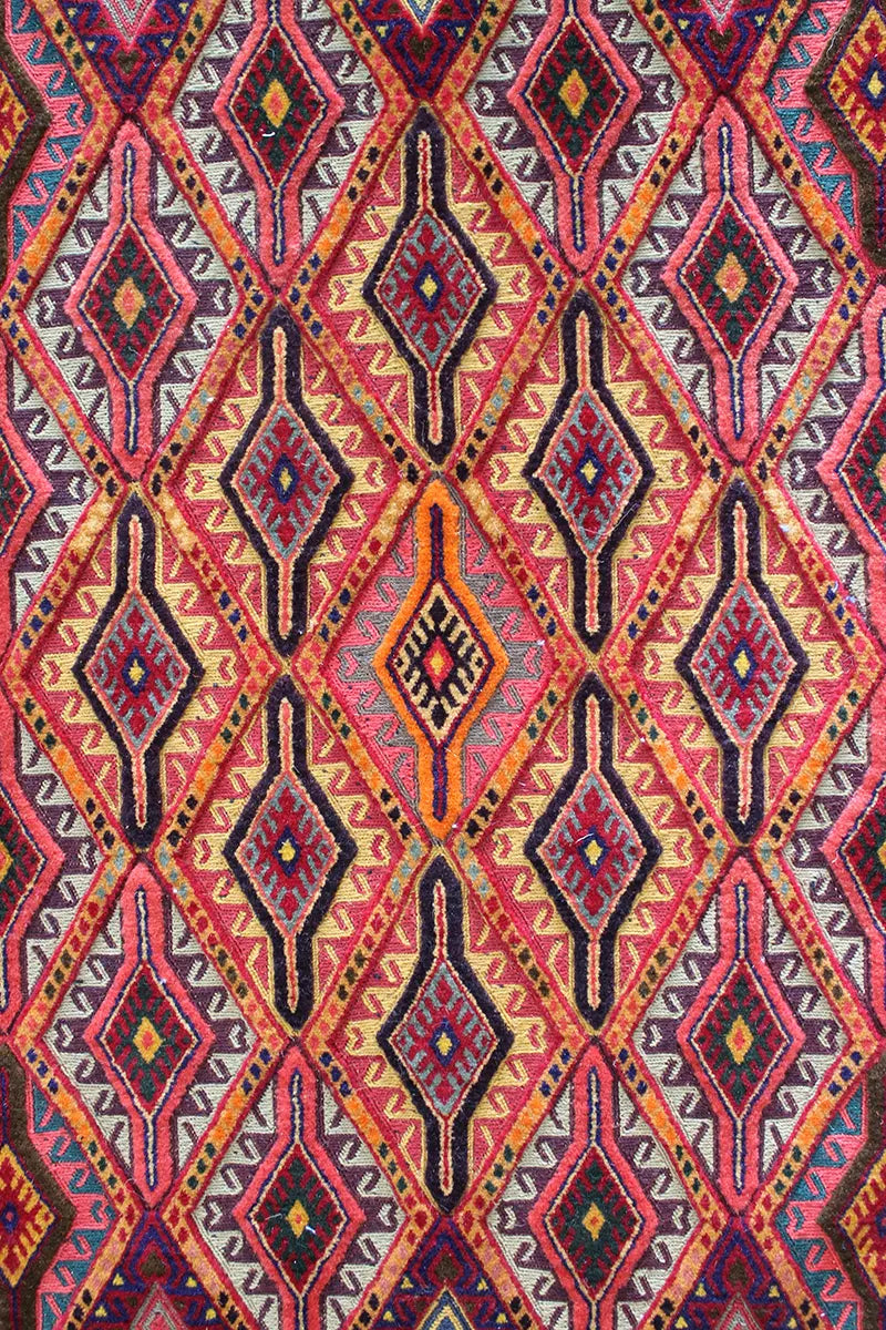 El Dokuma Afgan Berceste Yün Kilim