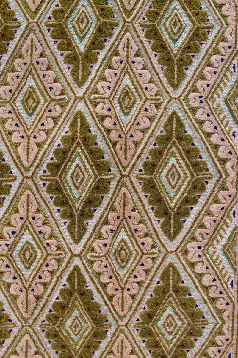 El Dokuma Afgan Berceste Kahve Yün Kilim