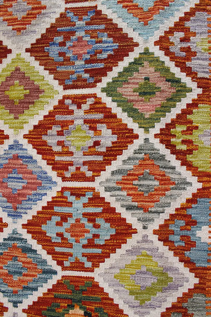 Natural El Dokuma Yün Afgan Kilim