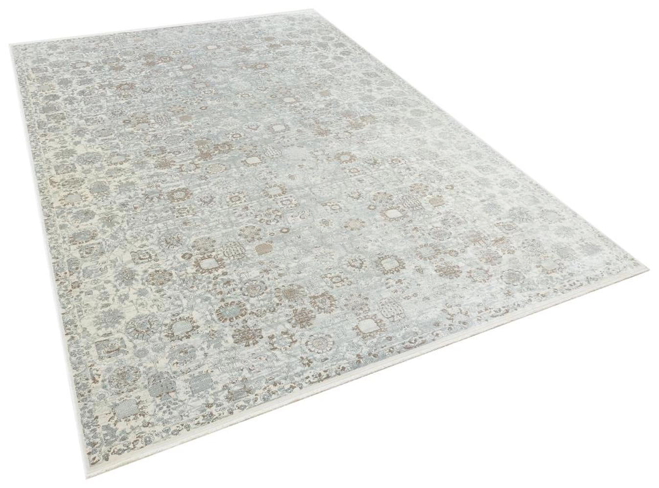 Apex Heriz 8213 Krem Uşak Desen Bambu Özel Tezgah Halısı