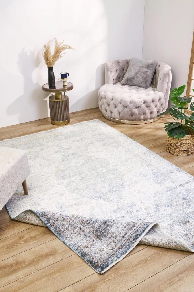 Apex Heriz 8215 Mavi Bambu Özel Tezgah Halısı